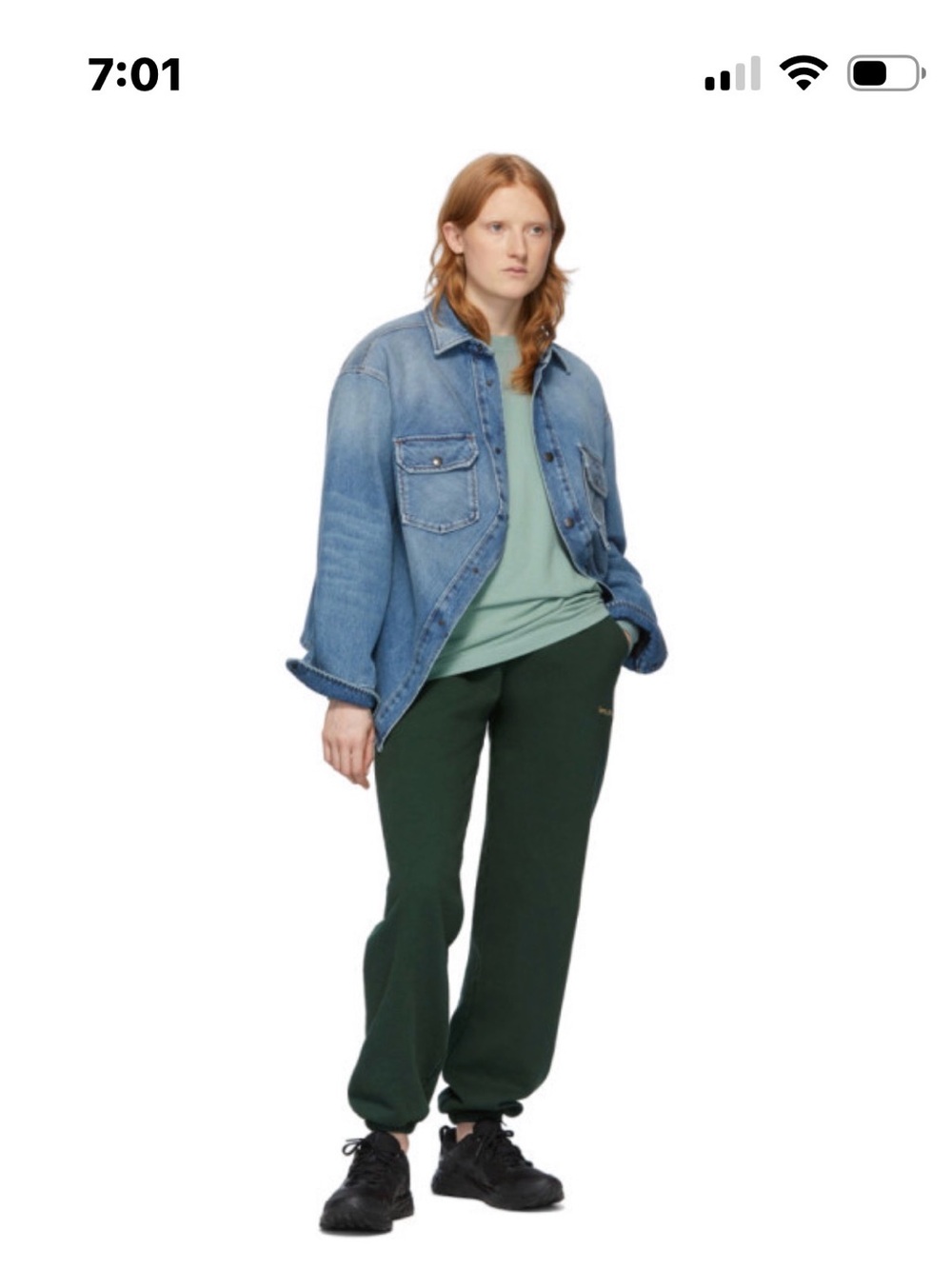 Sporty & Rich Dark Green Track Joggers